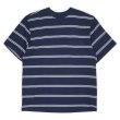 画像1: 90's Puritan マルチボーダー ポケットTシャツ “Navy Base” (1)