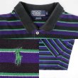 画像3: 90's Polo Ralph Lauren マルチボーダー柄 L/S ポロシャツ (3)