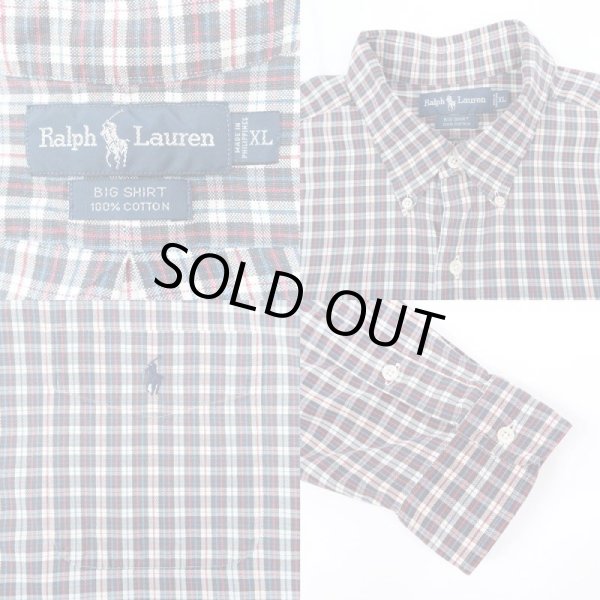 画像3: 90's Polo Ralph Lauren ボタンダウンシャツ "BIG SHIRT" (3)