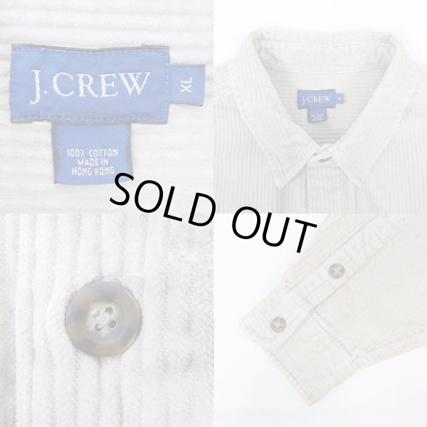 画像3: 90's J.CREW 太畝コーデュロイ プルオーバーシャツ (3)