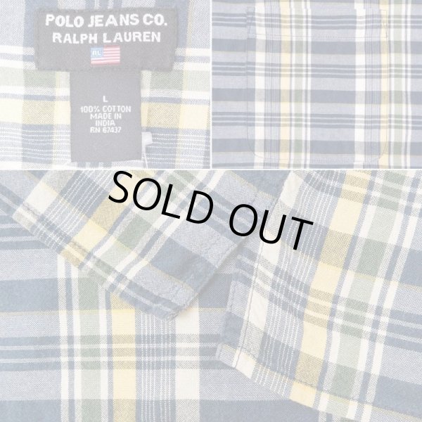 画像4: 90's POLO JEANS オープンカラーシャツ (4)