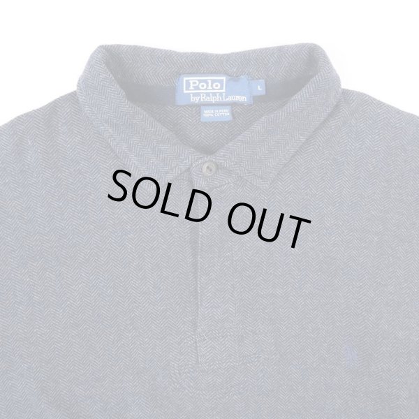 画像3: 90's Polo Ralph Lauren ヘリンボーン柄 プルオーバーシャツ (3)