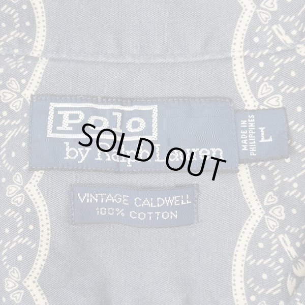 画像3: 90's Polo Ralph Lauren S/S 総柄 オープンカラーシャツ “VINTAGE CALDWELL” (3)