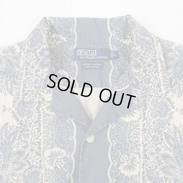 画像5: 90's Polo Ralph Lauren S/S 総柄 オープンカラーシャツ “VINTAGE CALDWELL” (5)