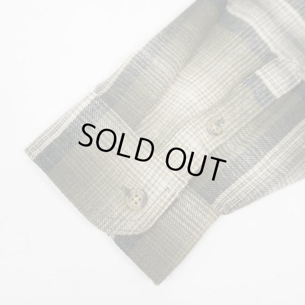 画像5: 00's OLD NAVY オンブレチェック柄 フーディーネルシャツ "DEADSTOCK" (5)