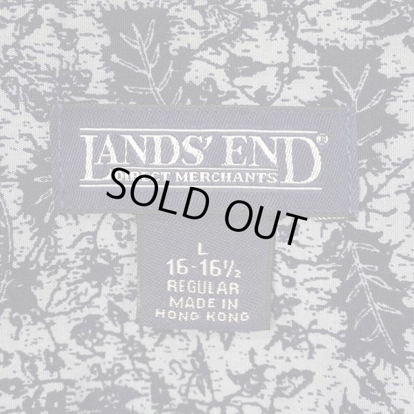 画像2: 00's LANDS' END S/S 総柄 レギュラーカラーシャツ (2)