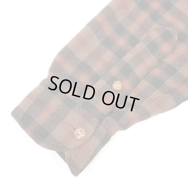画像4: 50's Pendleton レギュラーカラー ウールシャツ "Brown×Black Plaid" (4)