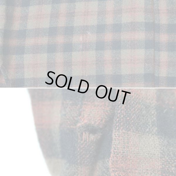 画像5: 50's Pendleton レギュラーカラー ウールシャツ "Brown×Black Plaid" (5)