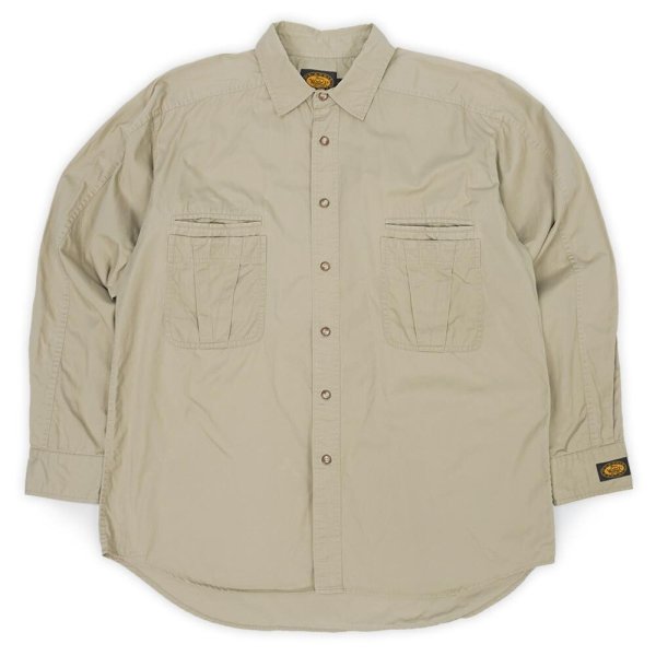 画像1: 90's WOOLRICH コットンポプリン トレイルシャツ (1)