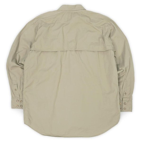 画像2: 90's WOOLRICH コットンポプリン トレイルシャツ (2)