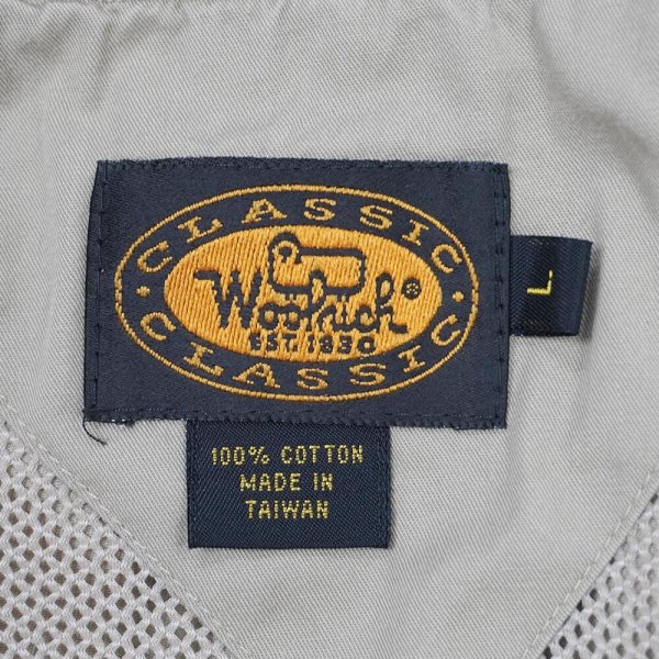 画像3: 90's WOOLRICH コットンポプリン トレイルシャツ (3)