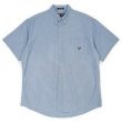 画像1: 90's CHAPS RALPH LAUREN S/S シャンブレーボタンダウンシャツ (1)