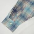 画像5: Early 90's Polo Ralph Lauren ボタンダウンシャツ "Blue Ombre Plaid" (5)