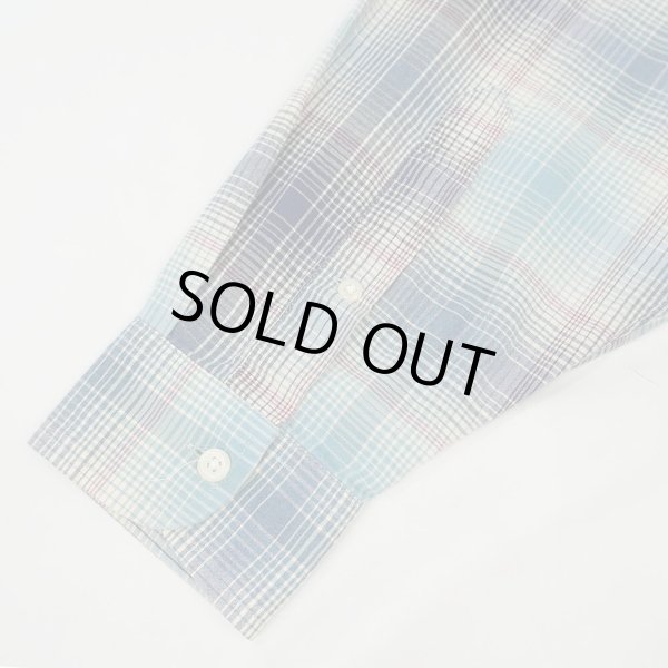 画像5: Early 90's Polo Ralph Lauren ボタンダウンシャツ "Blue Ombre Plaid" (5)