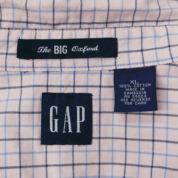 画像2: 90-00's OLD GAP ボタンダウンシャツ "The BIG Oxford" (2)