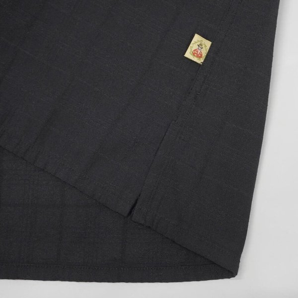 画像4: 00's Joe Marlin S/S オープンカラーシャツ "BLACK Plaid" (4)