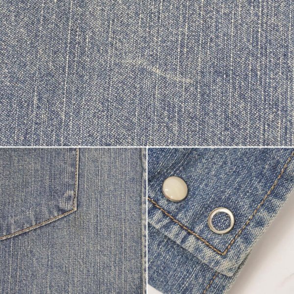 画像4: 00's Levi's デニムウエスタンシャツ (4)
