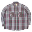 画像1: 90's FIVE BROTHER ヘビーネルシャツ "Gray Plaid" (1)
