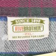 画像2: 90's FIVE BROTHER ヘビーネルシャツ "Gray Plaid" (2)
