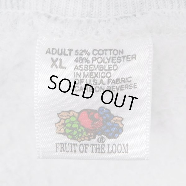 画像2: 90's Fruit of the Loom カレッジロゴ プリントスウェット (2)