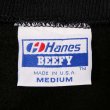 画像2: 90's Hanes リバースウィーブタイプ スウェット "MADE IN USA / BLACK / DEADSTOCK" (2)