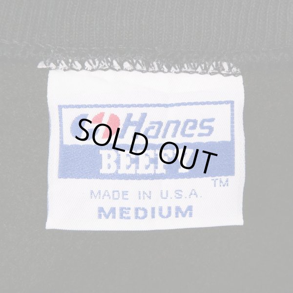 画像2: 90's Hanes リバースウィーブタイプ スウェット "MADE IN USA / BLACK / DEADSTOCK" (2)
