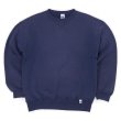 画像1: 90's RUSSELL 前V ブランクスウェット "NAVY / MADE IN USA" (1)