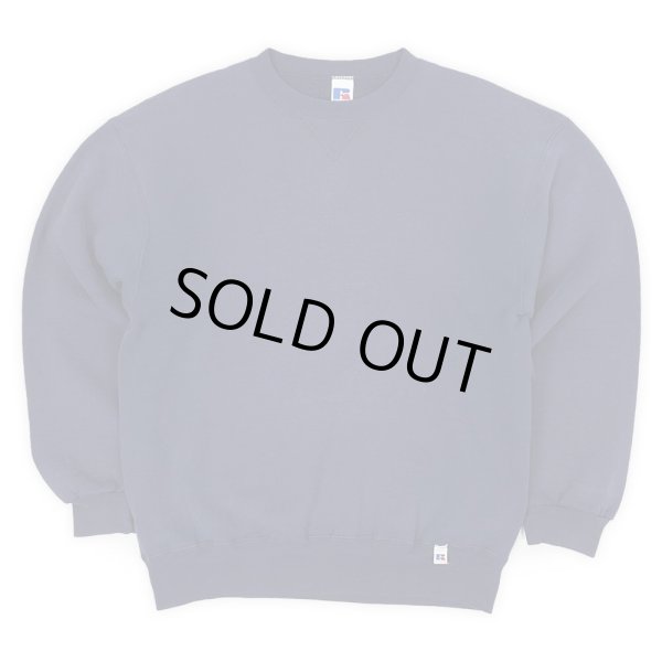 画像1: 90's RUSSELL 前V ブランクスウェット "NAVY / MADE IN USA" (1)