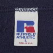 画像2: 90's RUSSELL 前V ブランクスウェット "NAVY / MADE IN USA" (2)