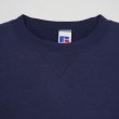 画像3: 90's RUSSELL 前V ブランクスウェット "NAVY / MADE IN USA" (3)
