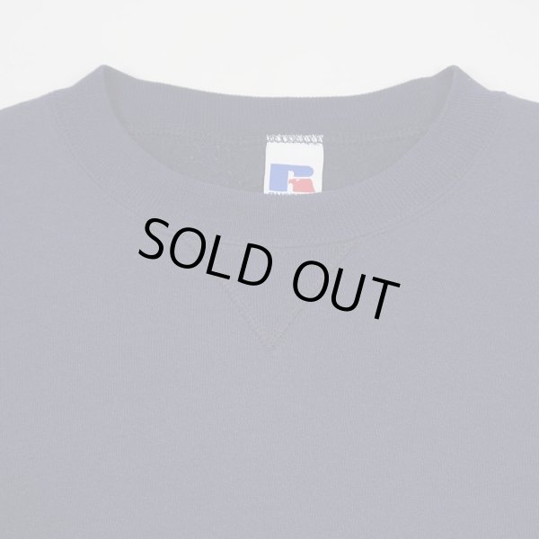 画像3: 90's RUSSELL 前V ブランクスウェット "NAVY / MADE IN USA" (3)