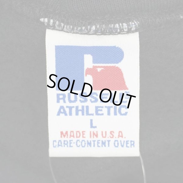 画像2: 90's RUSSELL カレッジプリント スウェットパーカー "PRINCETON / MADE IN USA / BLACK" (2)