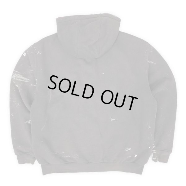 画像2: 00's Carhartt フルジップ スウェットパーカー "FADE BLACK" (2)