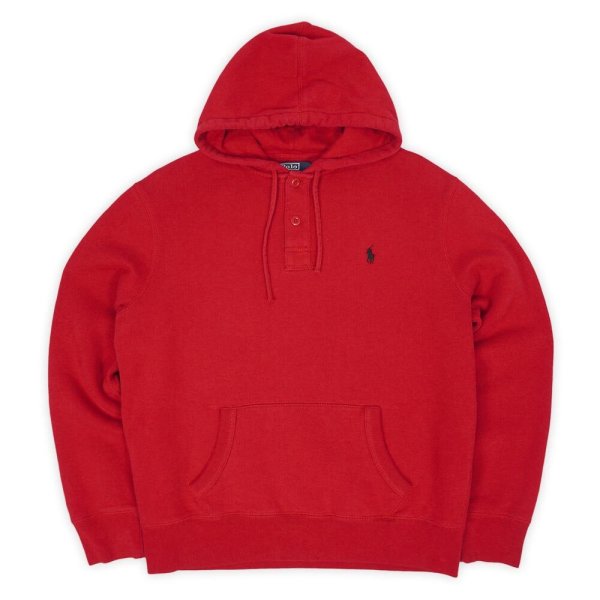 画像1: 00's Polo Ralph Laurenヘンリーネック スウェットパーカー (1)