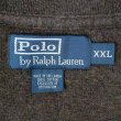 画像2: 00's Polo Ralph Lauren ハーフジップ コットンニット "BROWN" (2)