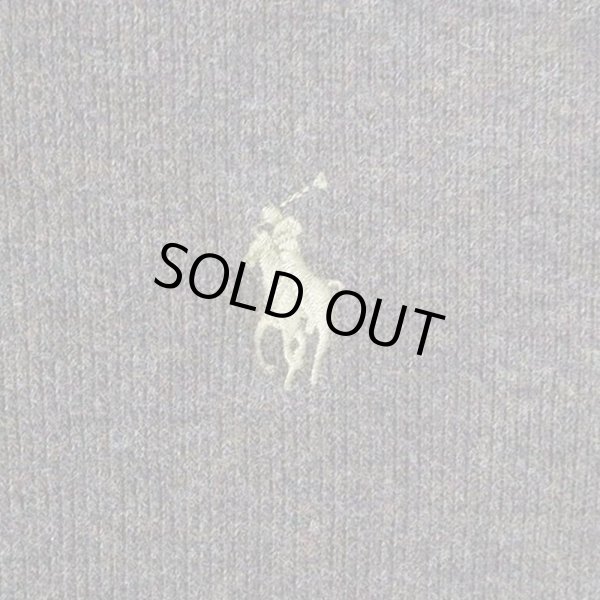 画像4: 00's Polo Ralph Lauren ハーフジップ コットンニット "BROWN" (4)