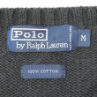 画像2: 90's Polo Ralph Lauren コットンニット "CHARCOAL" (2)