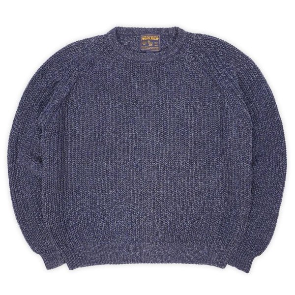 画像1: Early 00's Woolrich ラミー×コットン MIXニット (1)