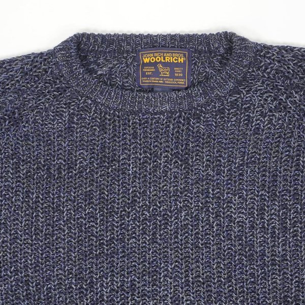 画像3: Early 00's Woolrich ラミー×コットン MIXニット (3)