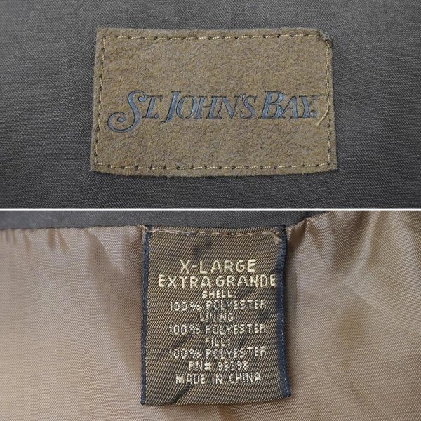 画像2: 00's ST JOHN'S BAY パディングベスト "BROWN" (2)