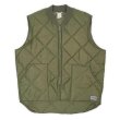 画像1: 90's BIG SMITH キルティング ワークベスト "OLIVE / MADE IN USA" (1)