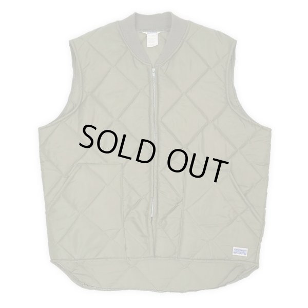 画像1: 90's BIG SMITH キルティング ワークベスト "OLIVE / MADE IN USA" (1)