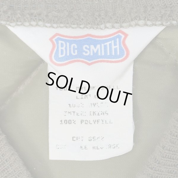 画像2: 90's BIG SMITH キルティング ワークベスト "OLIVE / MADE IN USA" (2)