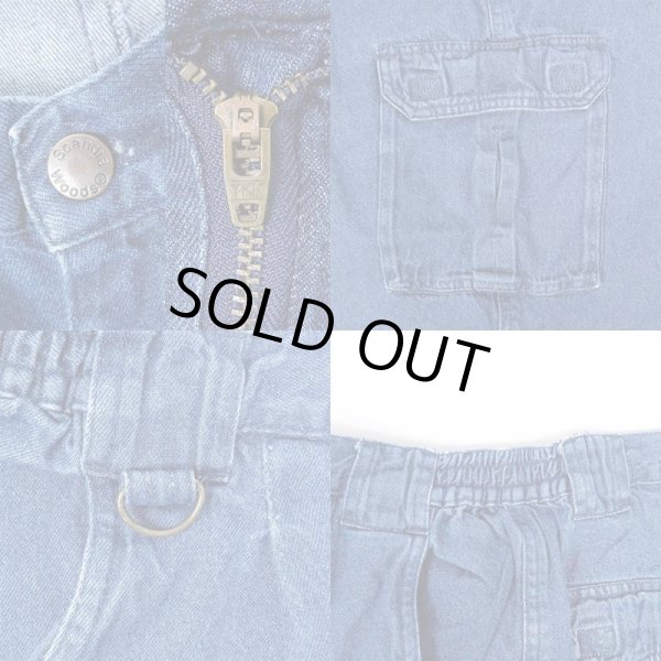 画像4: 00's scandia woods デニムカーゴパンツ (4)