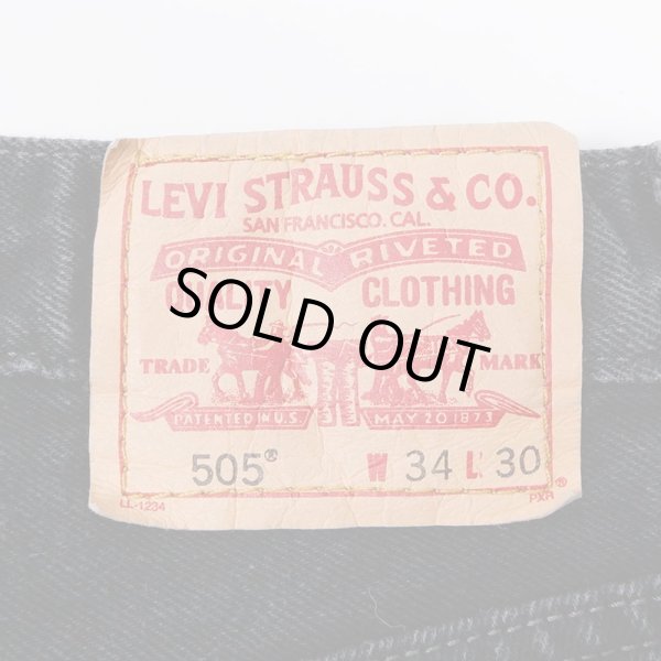 画像3: 00's Levi's 505 ブラックデニムパンツ "W34 L30" (3)