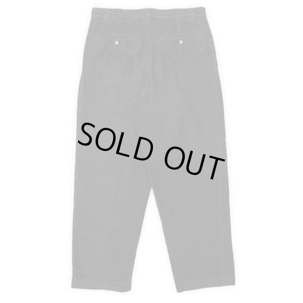 画像2: 00's Eddie Bauer 2タック 太畝コーデュロイトラウザー "BLACK" (2)