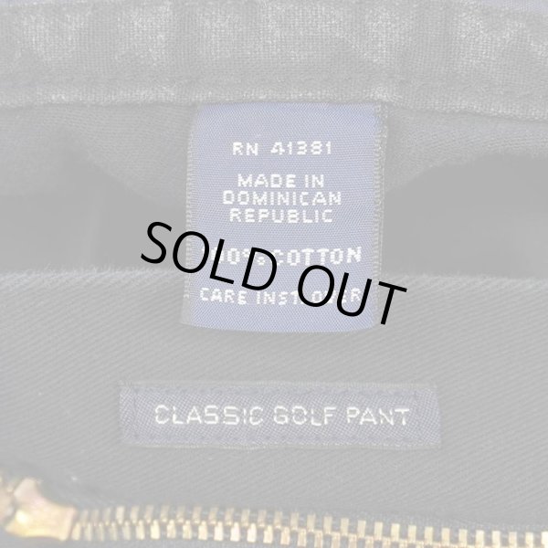 画像3: 90's Polo Ralph Lauren 2タック チノトラウザ― "Classic Golf Pant / BLACK" (3)