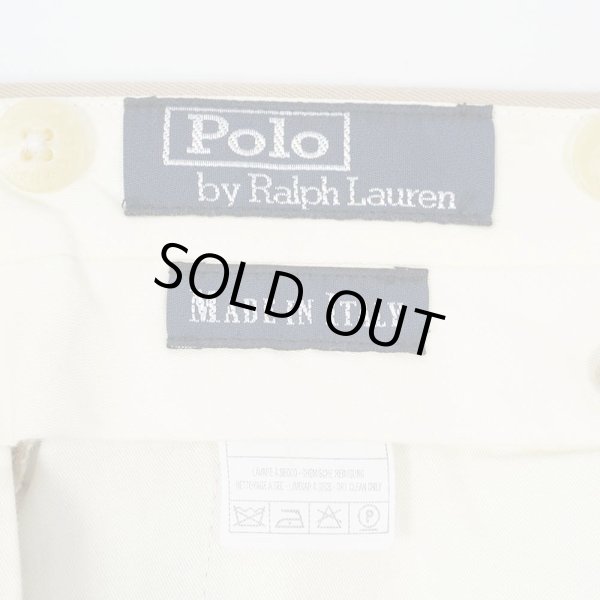 画像3: 90's Polo Ralph Lauren 2タック ウールギャバジンスラックス “MADE IN ITALY” (3)