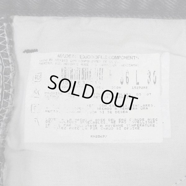 画像3: Early 00's Dickies ダブルニー ブラックデニムパンツ “実寸W33 L29” (3)