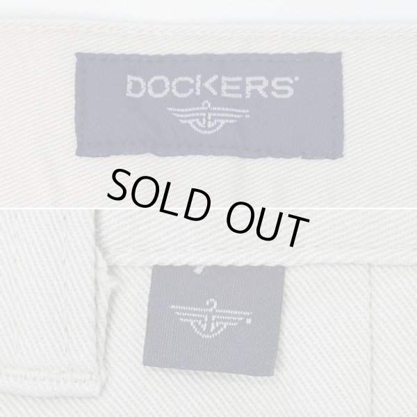 画像3: 00's DOCKERS ノータック チノトラウザー "DEADSTOCK / IVORY / W34 L30" (3)